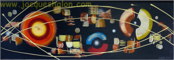 Obra contemporánea nombrada « CHAMP GRAVITATIONNEL », Hecho por JACQUES HALON