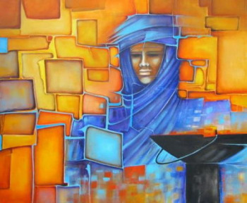 Obra contemporánea nombrada « Seigneur du Sahara », Hecho por GIL GEORGES