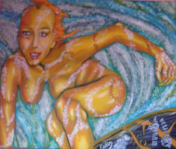 Obra contemporánea nombrada « Free style », Hecho por PAUL
