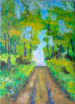 Obra contemporánea nombrada « forêt 1 », Hecho por BERNI