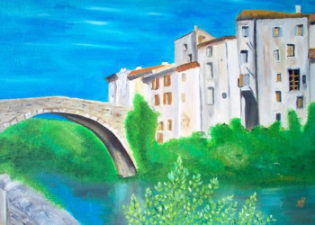 Obra contemporánea nombrada « Pont du Vigand », Hecho por BERNI