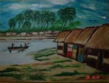Obra contemporánea nombrada « Praia do Sol-LUANDA-Angola », Hecho por YESO