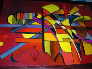 Obra contemporánea nombrada « abst144 », Hecho por AMARELY