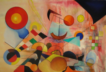 Obra contemporánea nombrada « inspration Kandinsky », Hecho por AMARELY