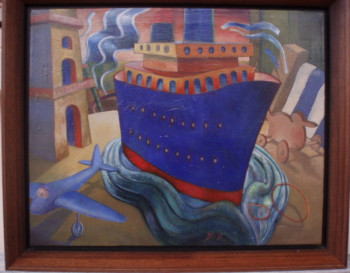 Obra contemporánea nombrada « Voyages », Hecho por LUIS PANNIER