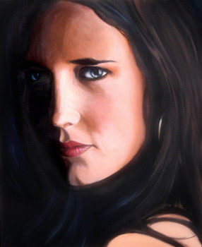 Obra contemporánea nombrada « PORTRAIT - Eva Green », Hecho por AGRISELIN