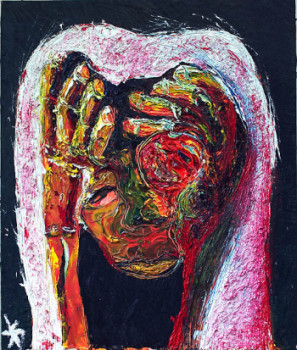Obra contemporánea nombrada « Peinture 1404 », Hecho por JEAN-YVES JOURDAIN