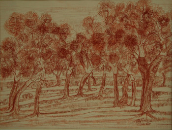Obra contemporánea nombrada « Conciliabule 2009 (Oran) », Hecho por AFFIF CHERFAOUI