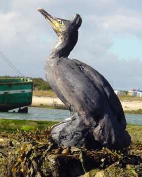 Obra contemporánea nombrada « Cormoran », Hecho por JOANNA HAIR