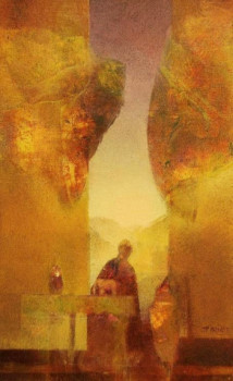 Obra contemporánea nombrada « L'heure du soir 1 », Hecho por JEAN-PAUL PRIVET