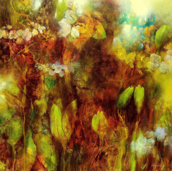 Obra contemporánea nombrada « Série "Jardins" Le printemps », Hecho por JEAN-PAUL PRIVET