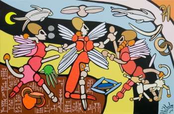 Obra contemporánea nombrada « B99 - Laisse-le, lui qui croit en toi, ne pas se couvrir de honte, Oh Nabu ... », Hecho por PHILHELM