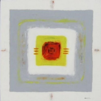 Obra contemporánea nombrada « UNE ILE », Hecho por YOLANDE BASTONI