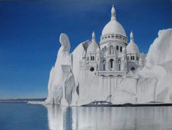 Obra contemporánea nombrada « sacré coeur », Hecho por FRéDéRIC ANDRES