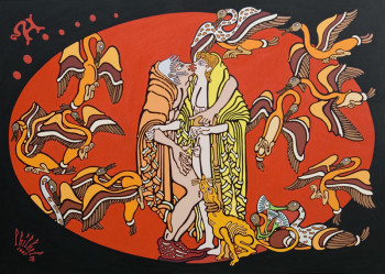 Obra contemporánea nombrada « E78 - AMOUREUX AUX OISEAUX DU STYMPHALE &#8211; 2007. », Hecho por PHILHELM