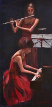Obra contemporánea nombrada « d'après LA VIE PARISIENNE au théâtre Antoine " mi la " », Hecho por CAROLINE DE PIEDOUE