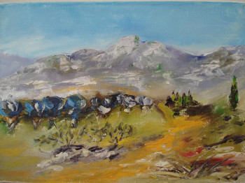 Obra contemporánea nombrada « Provence 2 », Hecho por VAN EZ-LE PERRU