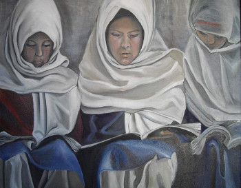 Obra contemporánea nombrada « les etudiantes », Hecho por ANNE CABROL