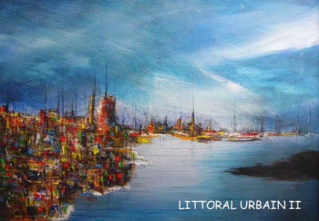 Obra contemporánea nombrada « Littoral urbain II », Hecho por CLAUDE POTIGNON