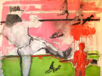 Obra contemporánea nombrada « Violence en ville », Hecho por VINCENT GABIN