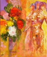 Obra contemporánea nombrada « Bouquet de femmes », Hecho por RAOUL RIBOT