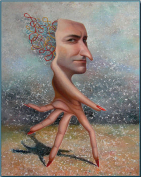 Obra contemporánea nombrada « La ruze », Hecho por LEO NOVORO