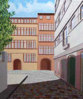 Obra contemporánea nombrada « Lyon Saint Jean I », Hecho por STINCKWICH