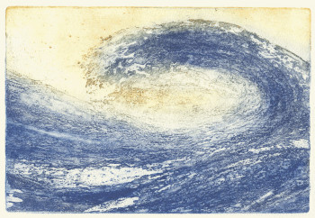Obra contemporánea nombrada « la grande Vague », Hecho por SOPHIE DRESSLER