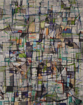 Obra contemporánea nombrada « A la croisée des chemins 1 », Hecho por GEORGES FLEURY