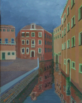 Obra contemporánea nombrada « Venise I », Hecho por STINCKWICH