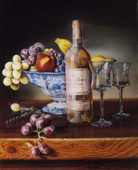 Obra contemporánea nombrada « Château Yquem 1986 », Hecho por CHRISTIAN LABELLE