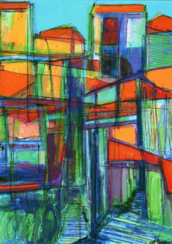 Obra contemporánea nombrada « LES ESCALIERS VERS L'IDEAL », Hecho por LUCKLASS