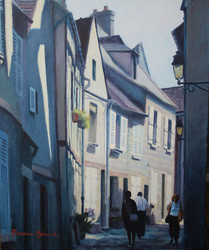 Promeneurs dans les rues de Senlis En el sitio ARTactif