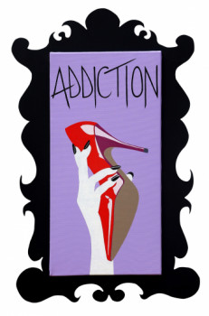 Obra contemporánea nombrada « Addiction », Hecho por LOUISELAPRAIRIE