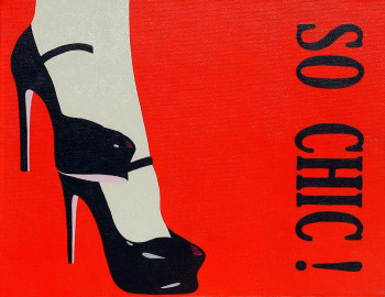 Obra contemporánea nombrada « So Chic », Hecho por LOUISELAPRAIRIE