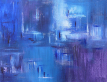 Obra contemporánea nombrada « Etoilée », Hecho por ARTISTE PEINTRE ABSTRAIT EVA LEA ELODIE ZANCHI
