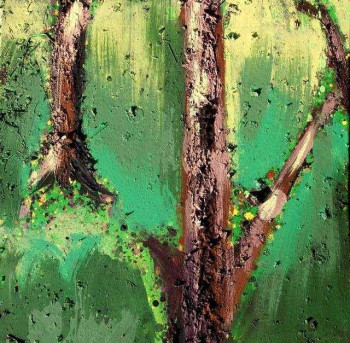 Obra contemporánea nombrada « foret 55 », Hecho por AQUARELLUS