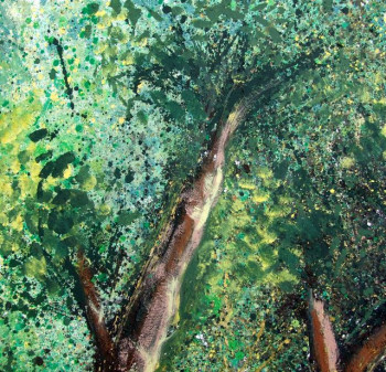 Obra contemporánea nombrada « foret 110 », Hecho por AQUARELLUS
