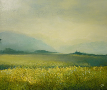 Obra contemporánea nombrada « matin d'été », Hecho por YVES OGIER