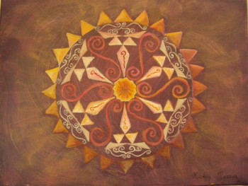 Obra contemporánea nombrada « Mandala », Hecho por MICKE