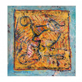 Obra contemporánea nombrada « Technique mixte 7 », Hecho por DANTIN