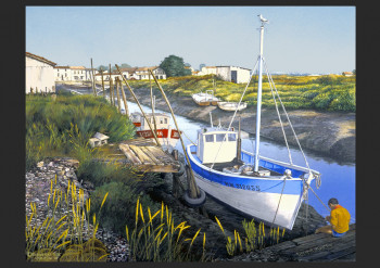 Obra contemporánea nombrada « MATIN A MORNAC (17) 1 », Hecho por GAUTIER