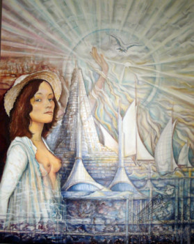 Obra contemporánea nombrada « La Liberté », Hecho por FARRUGIA