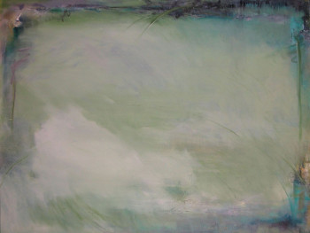 Obra contemporánea nombrada « Moving Waters III », Hecho por KASHA HERPIN