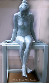 Obra contemporánea nombrada « Ondine », Hecho por ARLETTE RENAUDIN