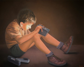 Obra contemporánea nombrada « LA VISIONNEUSE », Hecho por GAUTIER