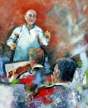 Obra contemporánea nombrada « musique 20 », Hecho por AMAGAT