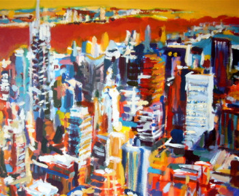 Obra contemporánea nombrada « New-York orange », Hecho por CHRISTIAN MENARD