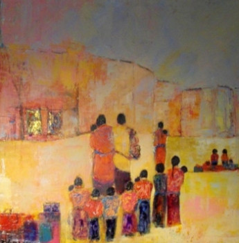 Obra contemporánea nombrada « L'aventure ailleurs », Hecho por CHANTAL LONGEON