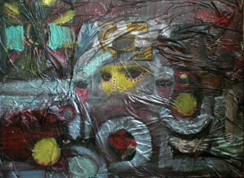Obra contemporánea nombrada « Papou », Hecho por STéPHANE AUMAND
